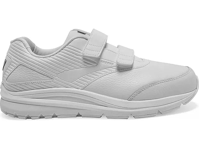 Men's Brooks Addiction Walker V-Strap 2, White/White, 9.5 2E Wide
