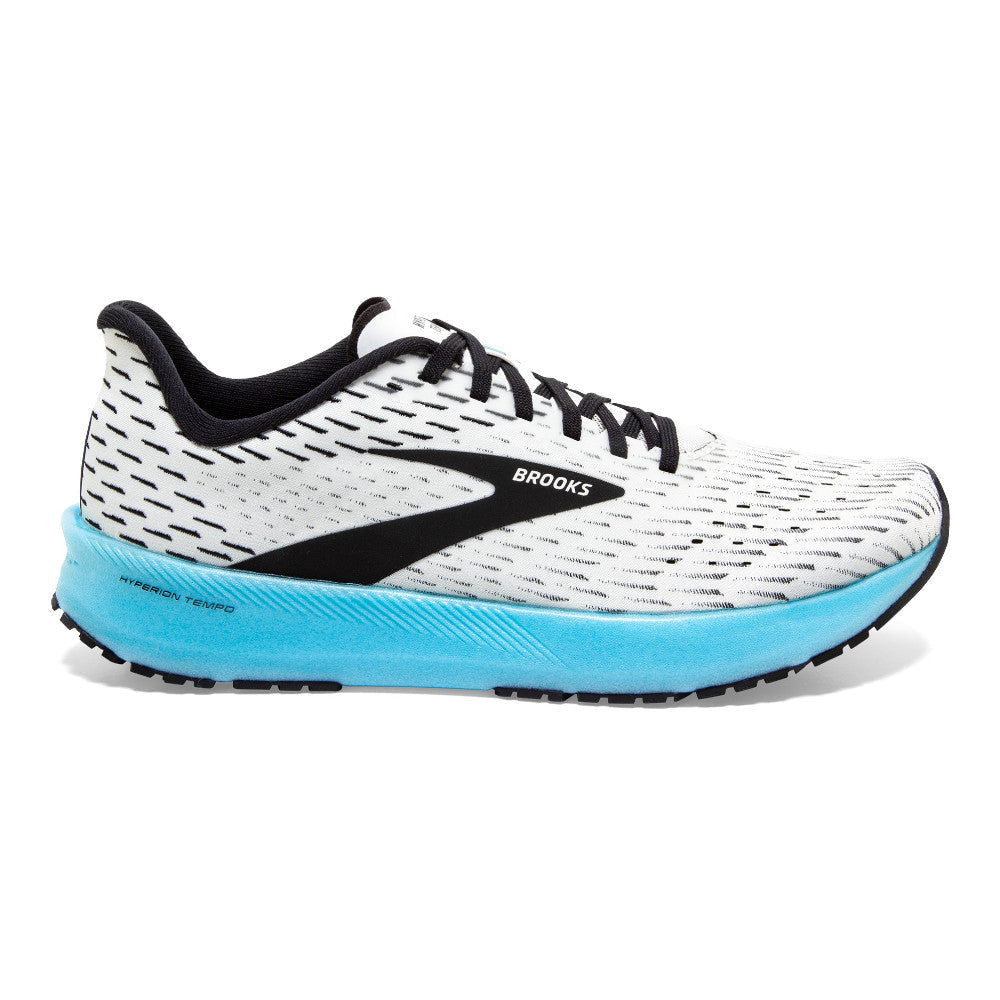 Women's Brooks Hyperion Tempo, White/Blue, 10.5 B Medium