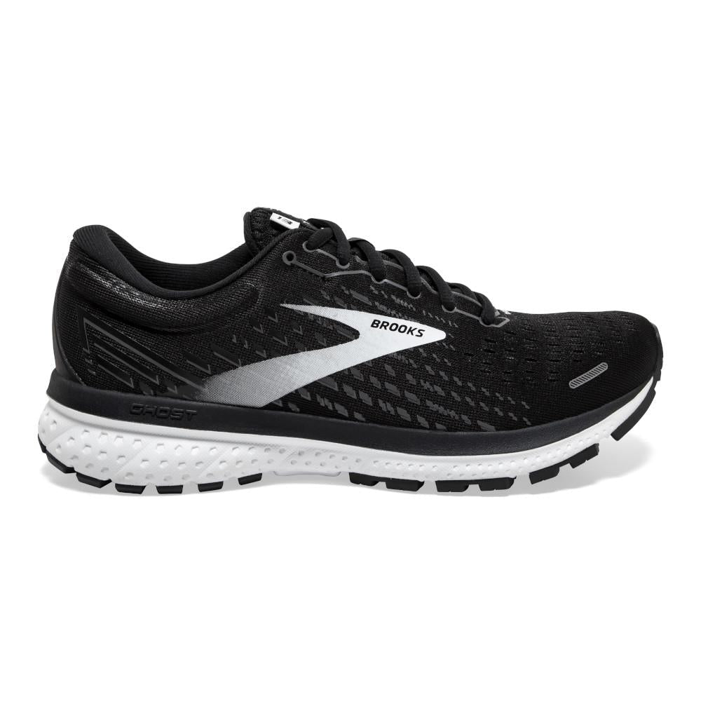 Women's Brooks Ghost 13, Black/Blackened Pearl/White, 6.5 D Wide