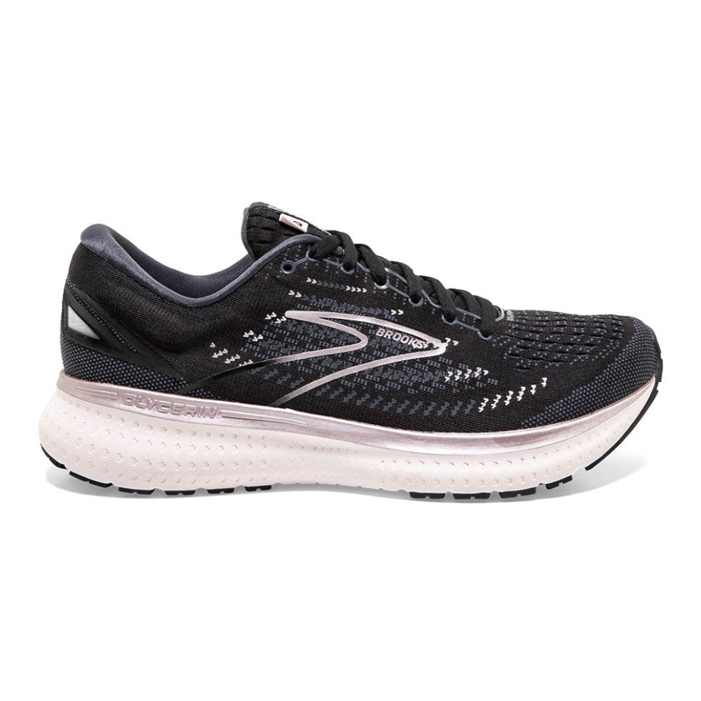 Women's Brooks Glycerin 19, Black/Ombre/Metallic, 9.5 B Medium