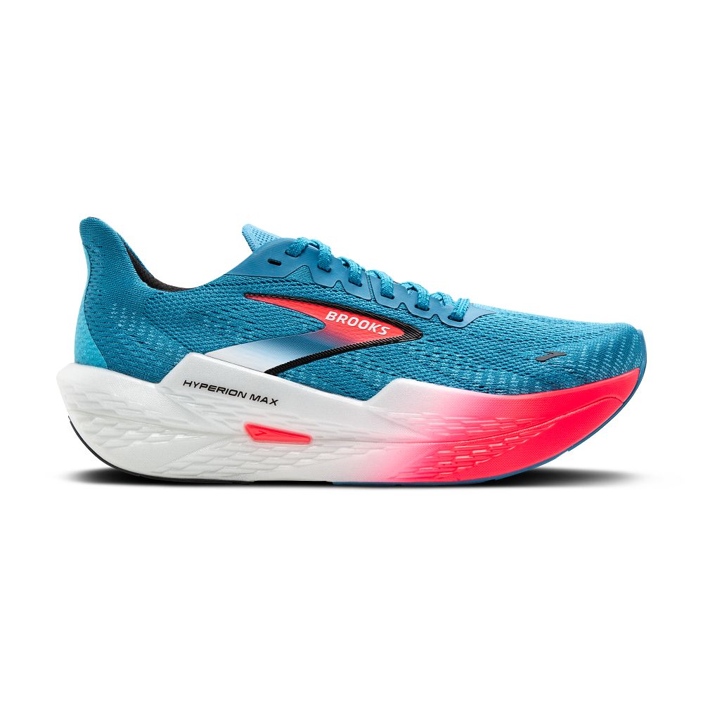 Women's Brooks Hyperion Max 2, Crystal Seas/Diva Pink/Black, 9 B Medium