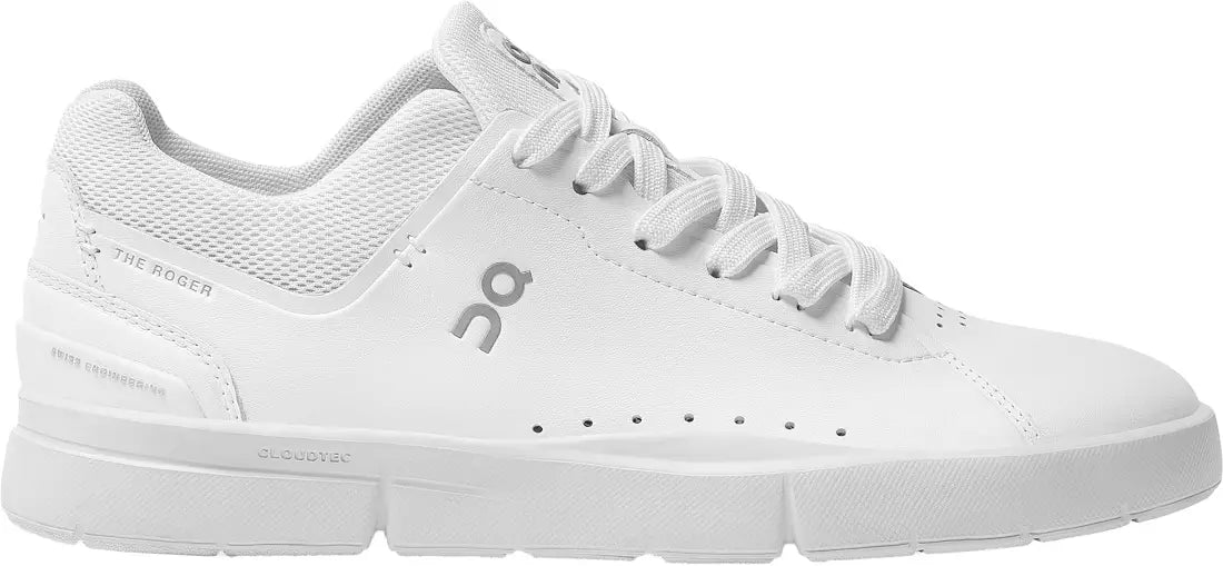 Women's On the Roger Advantage, All White, 7.5 B Medium