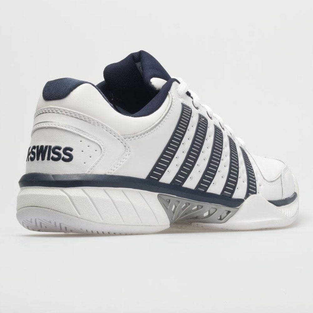 K-Swiss Hypercourt Express Leather Men's White/Navy/Silver