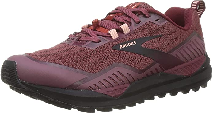 Women's Brooks Cascadia 15, Nocturne/Zinfandel/Black, 6.5 B Medium