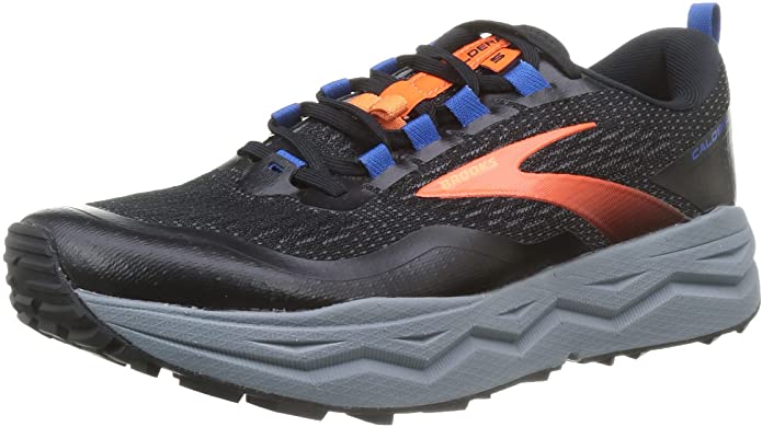 Men's Brooks Caldera 5, Black/Orange/Blue, 11 D Medium