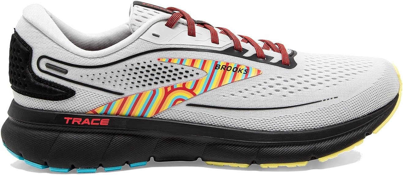 Women's Brooks Trace 2, Grey/Black/Limelight, 7.5 B Medium