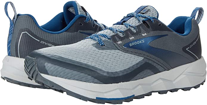 Men's Brooks Divide 2, Quarry/Grey/Dark Blue, 11 D Medium