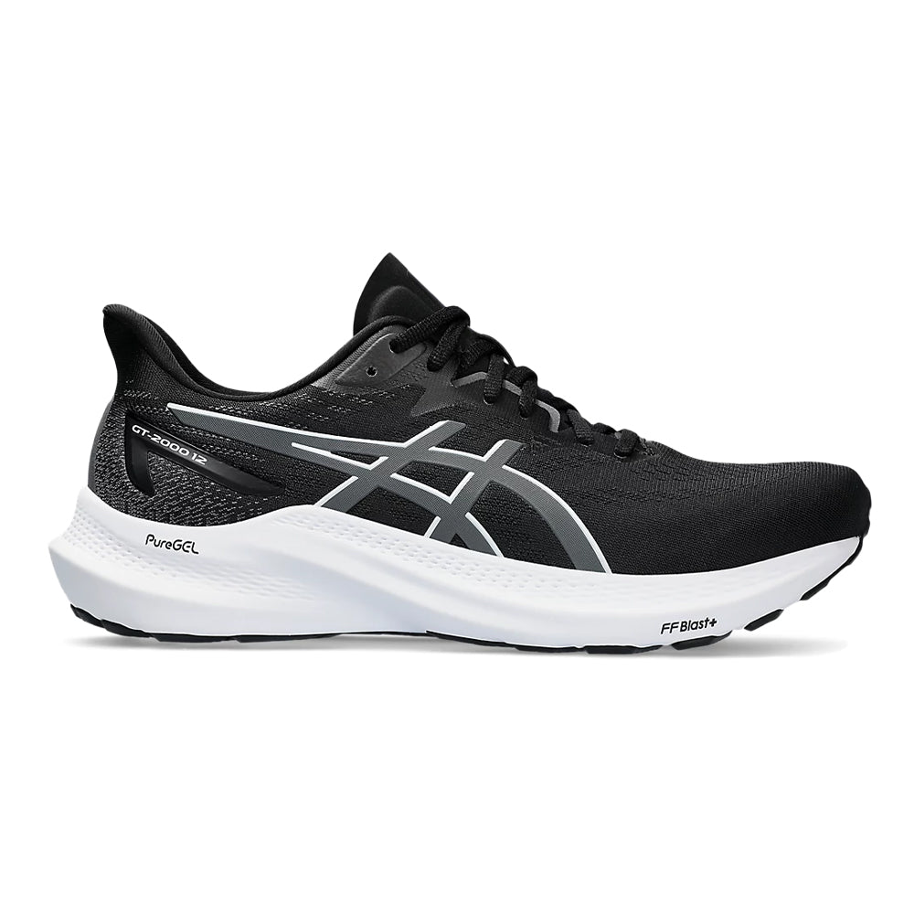 Men's Asics GT-2000 12, Black/Carrier Grey, 9 2E Wide