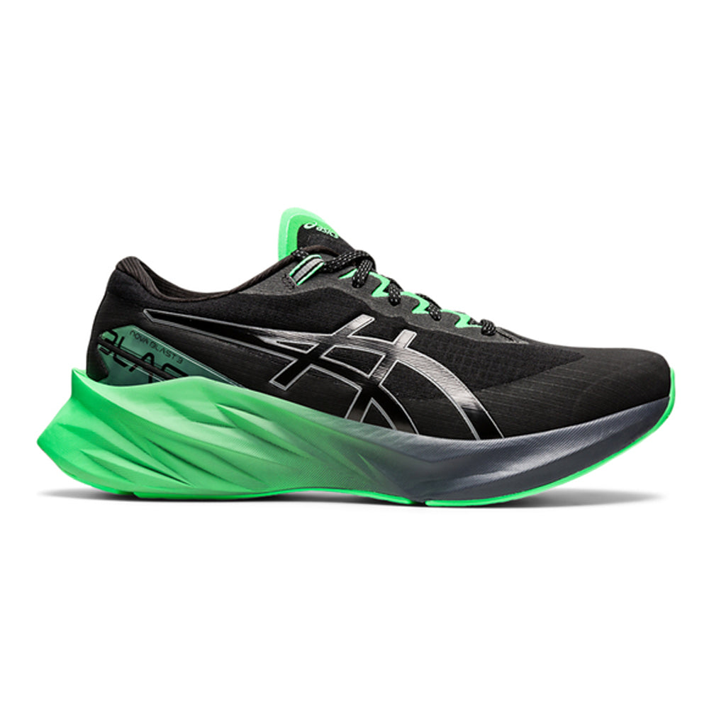 Men's Asics Novablast 3 Lite-Show, Black/New Leaf, 12 D Medium
