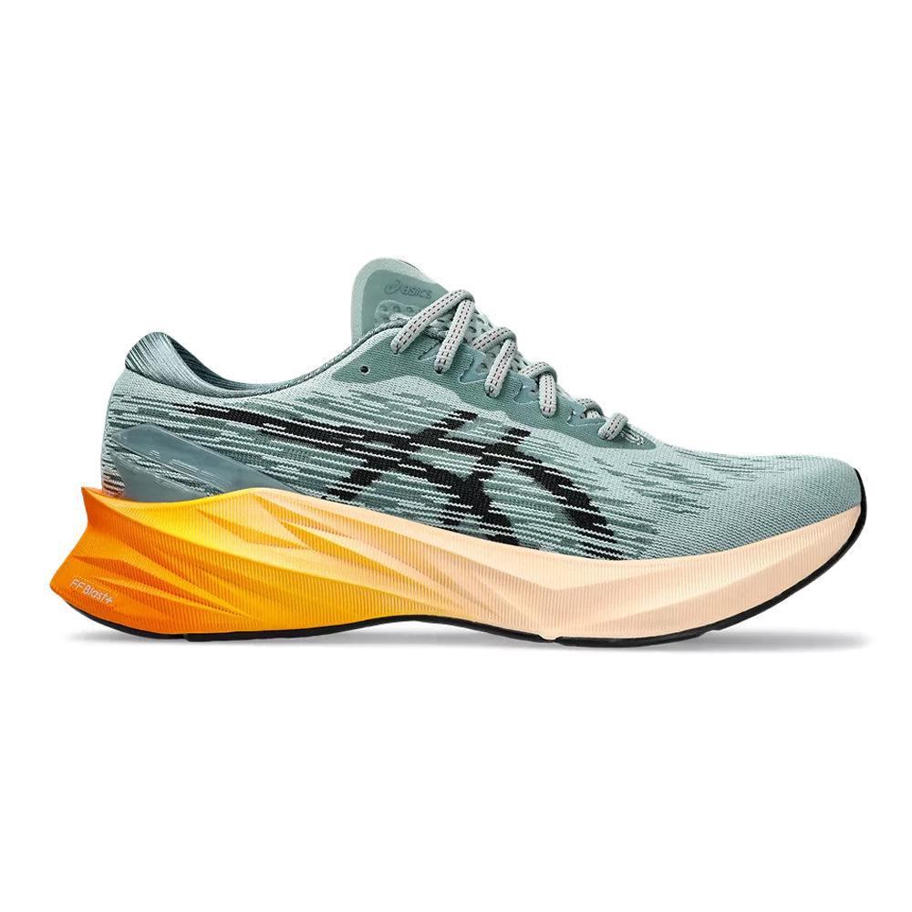 Men's Asics Novablast 3, Ocean Haze/Black, 12 D Medium