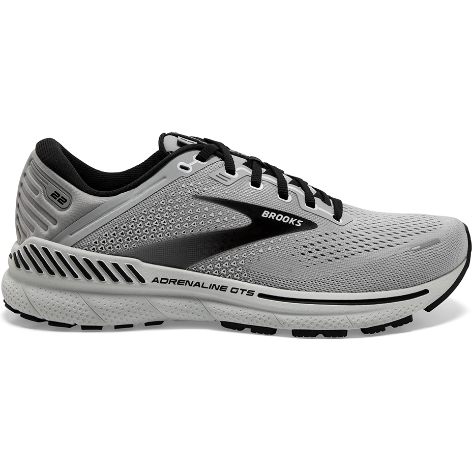 Men's Brooks Adrenaline GTS 22, Alloy/Grey/Black, 10.5 4E Extra Wide