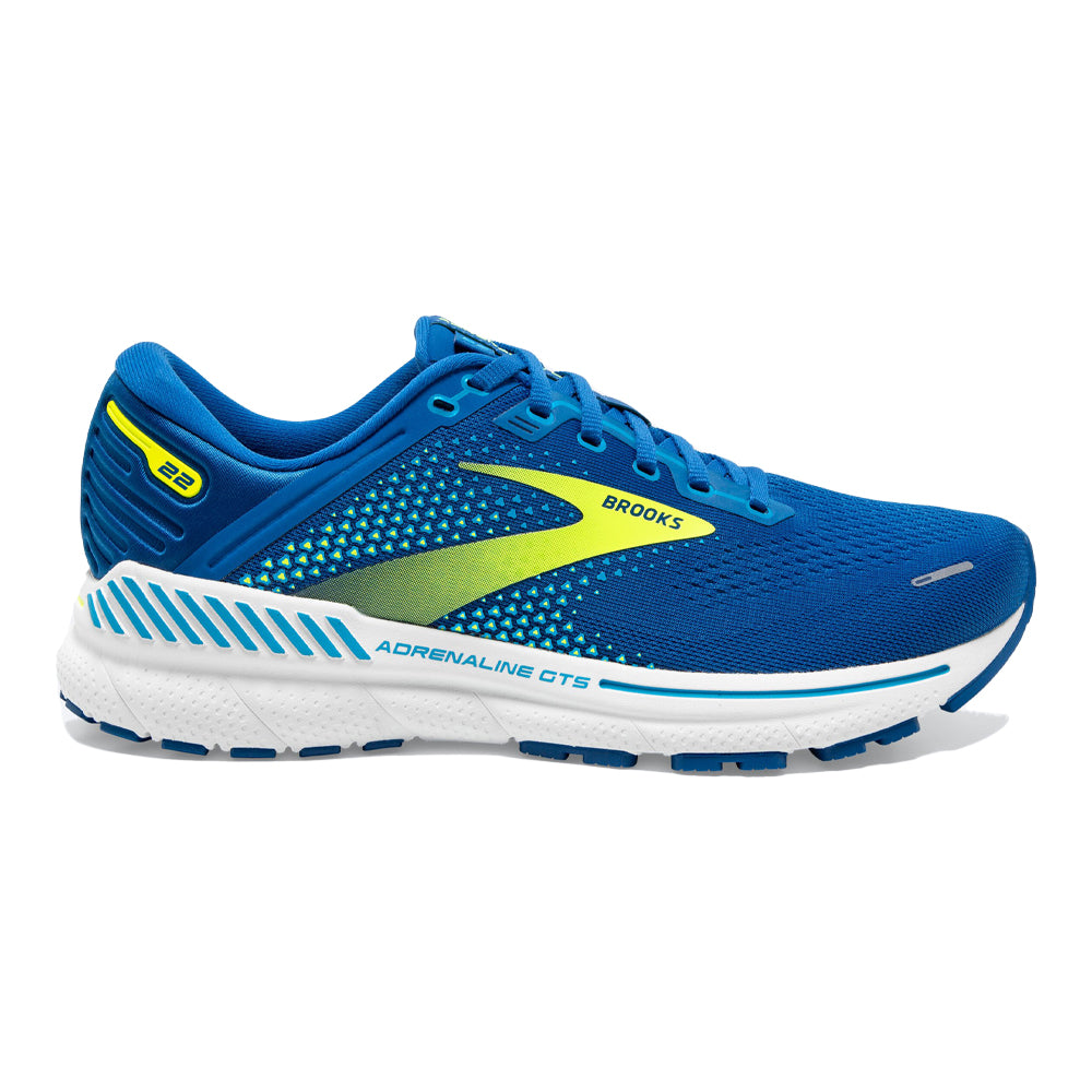 Men's Brooks Adrenaline GTS 22, Blue/Nightlife/White, 11 D Medium