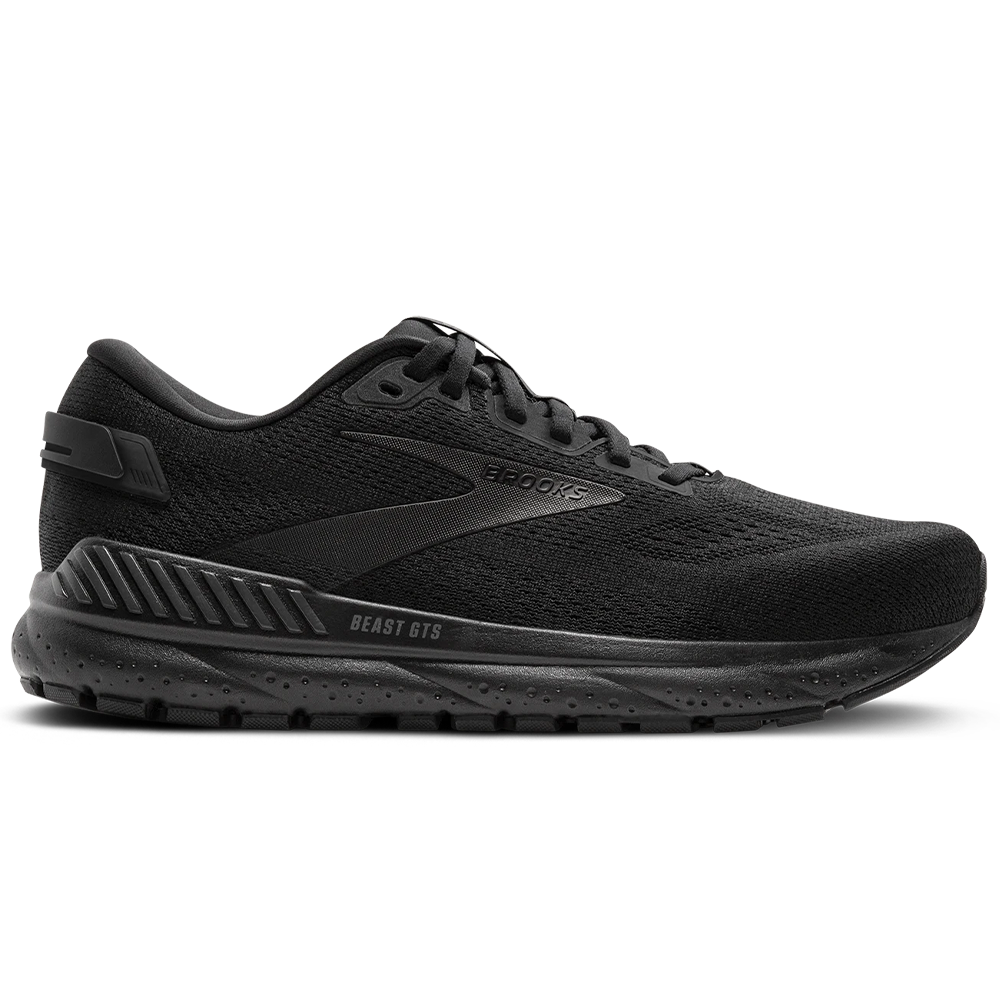 Men's Brooks Beast GTS 24, Black/Black/Ebony, 10 2E Wide