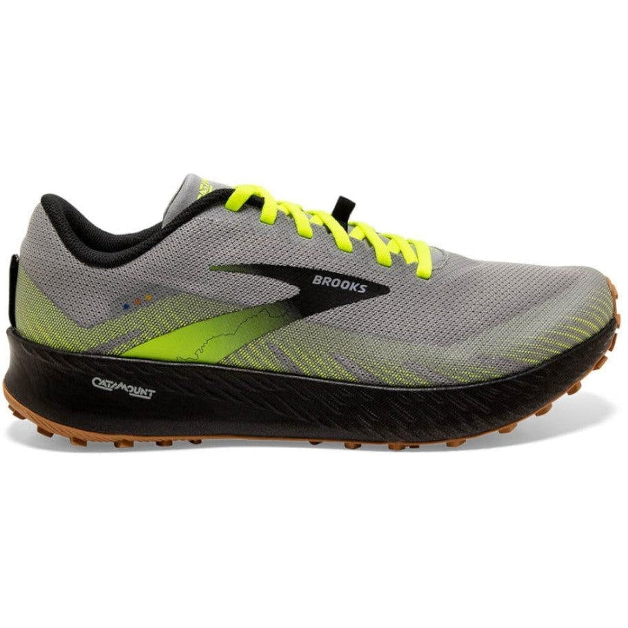 Men's Brooks Catamount, Grey/Nightlife/Black, 11.5 D Medium
