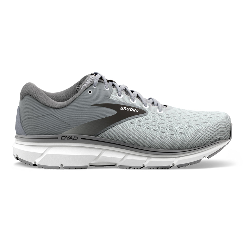 Men's Brooks Dyad 11, Grey/Black/White, 8 4E Extra Wide