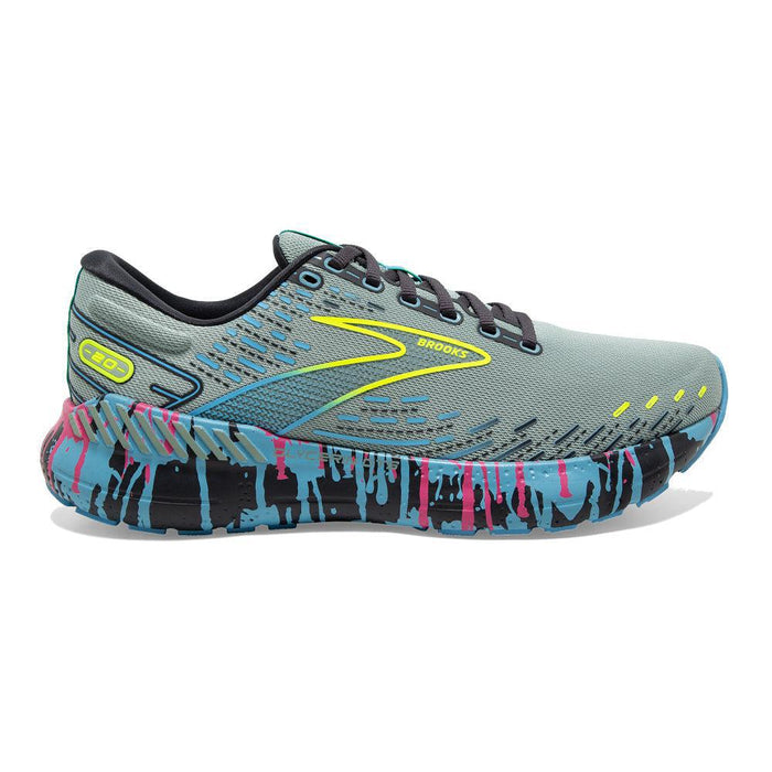 Women's Brooks Glycerin GTS 20, Jadeite/Alaskan Blue/Ebony, 8.5 B Medium
