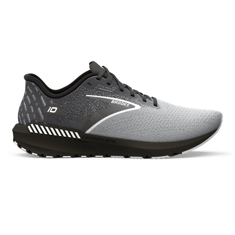Men's Brooks Launch GTS 10, Black/Blackened Pearl/White, 12.5 2E Wide