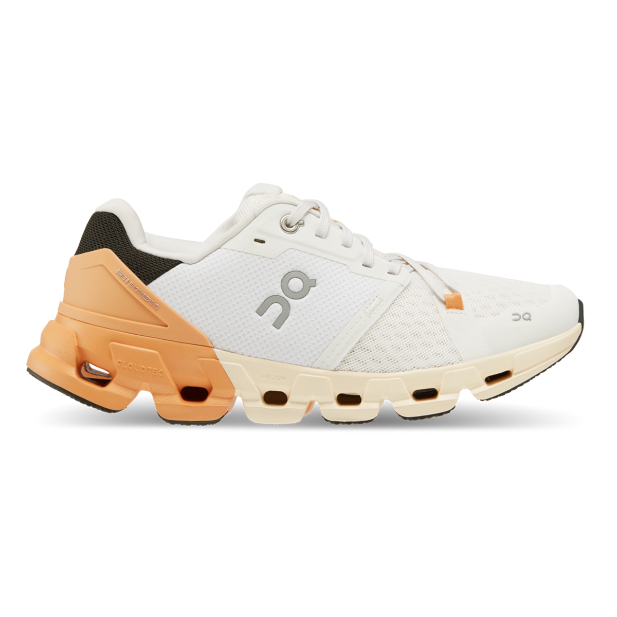 Women's On Cloudflyer 4, White/Copper, 7 B Medium