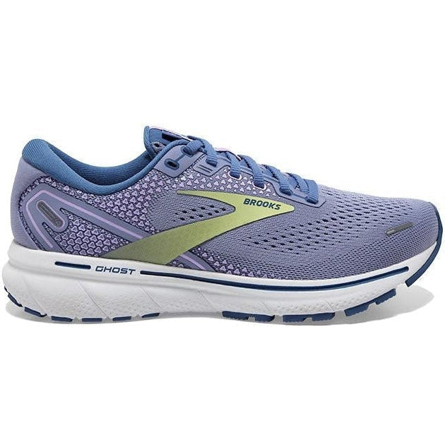 Women's Brooks Ghost 14, Purple Impression/Dutch/Lime, 10 B Medium