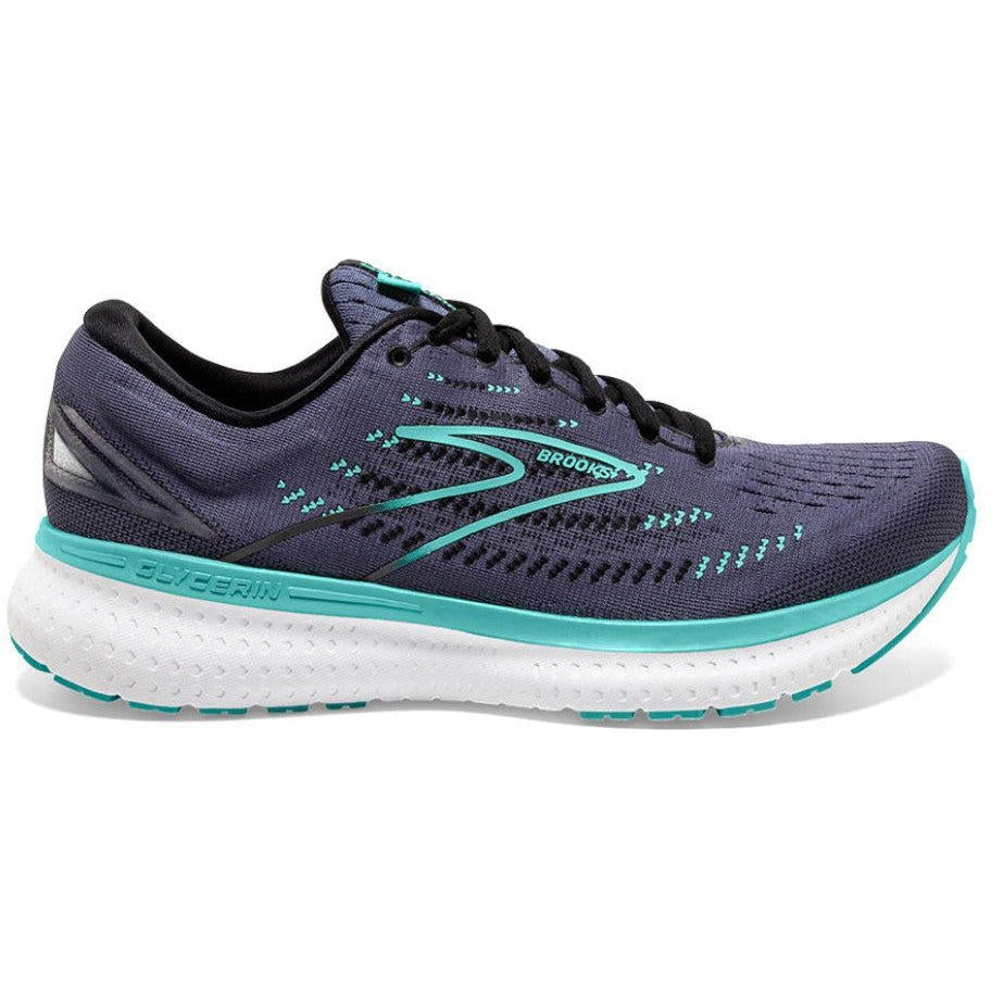 Women's Brooks Glycerin 19, Nightshadow/Black/Blue, 7 B Medium