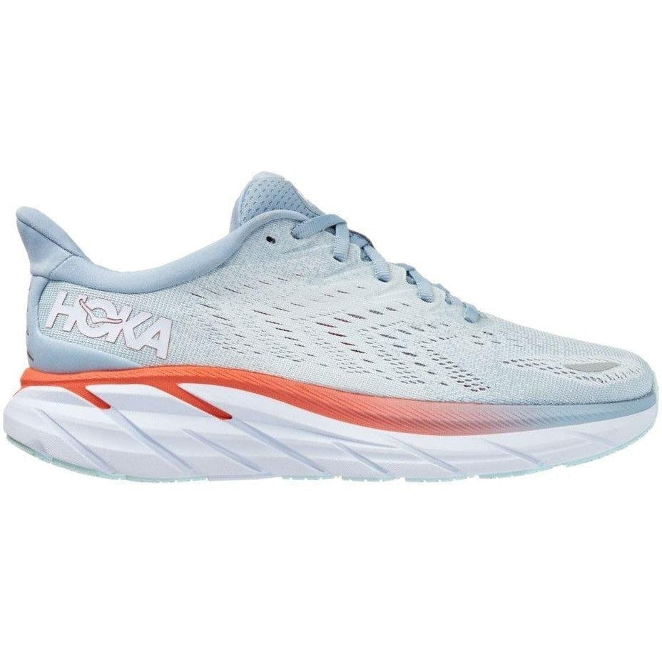 Women's Hoka One One Clifton 8, Blue Fog/Plein Air, 11 B Medium