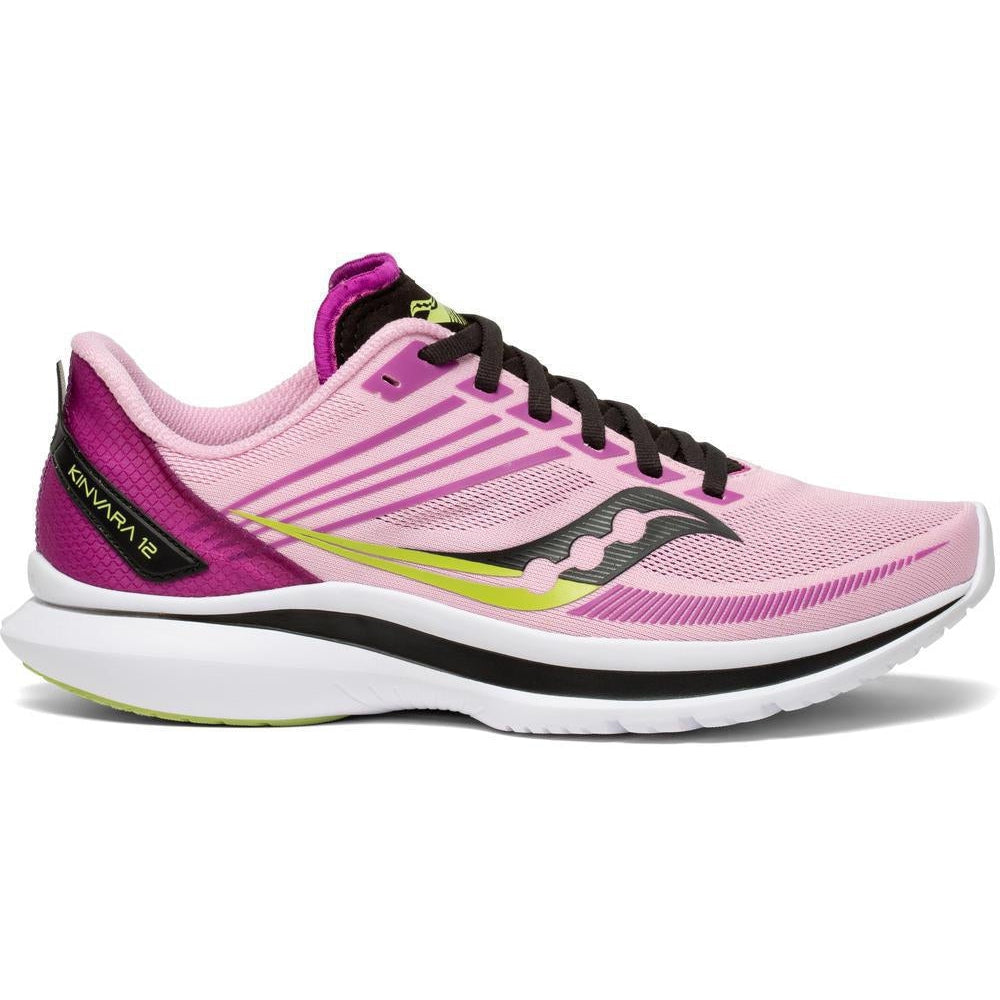 Women's Saucony Kinvara 12, Fairytale/Razzle, 10 B Medium