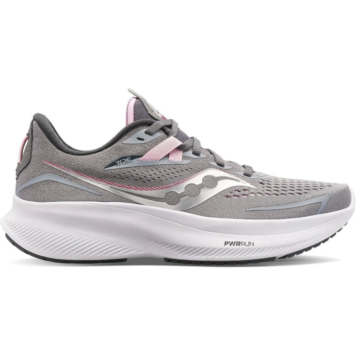 Women's Saucony Ride 15, Alloy/Quartz, 8 B Medium