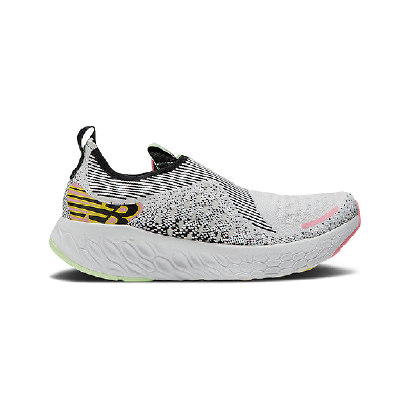 Men's New Balance Fresh Foam X 1080 Unlaced, White/Black/Vibrant Green, 8 D Medium