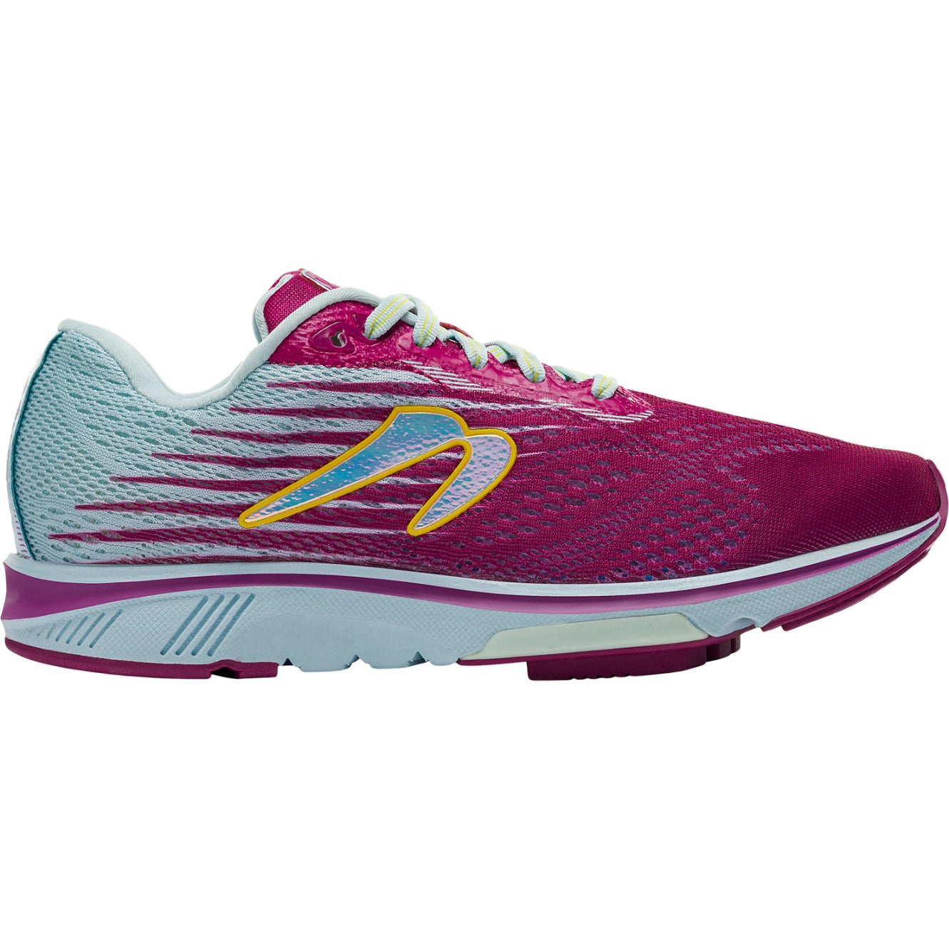 Women's Newton Running Motion 12, Raspberry/Sky, 10 B Medium