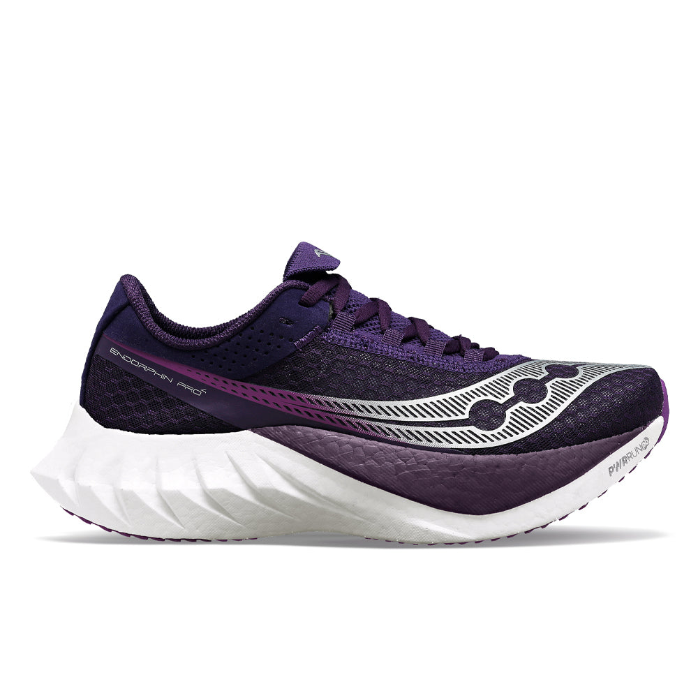 Women's Saucony Endorphin Pro 4, Cavern/Violet, 9.5 B Medium