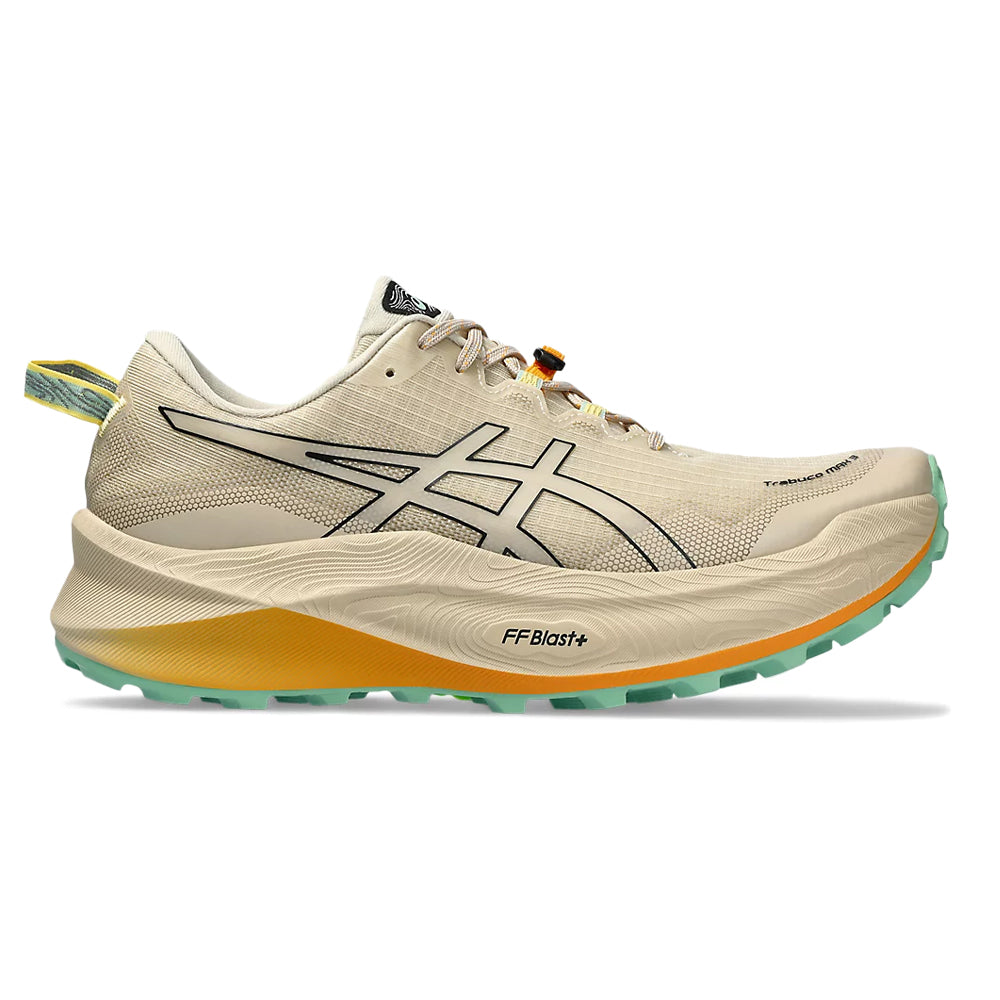Men's Asics Trabuco Max 3, Feather Grey/Black, 11 D Medium