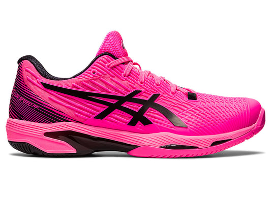 Men's Asics Solution Speed FlyteFoam 2, Hot Pink/Black, 11.5 D Medium