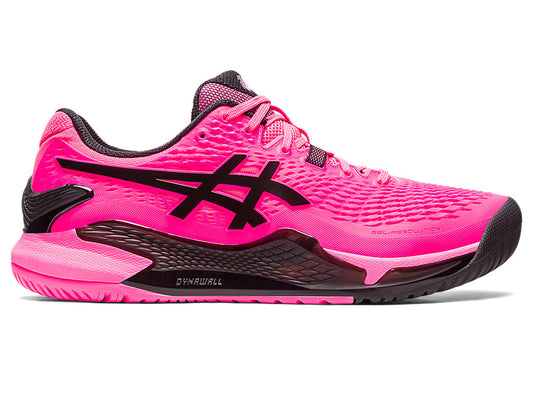 Men's Asics Gel-Resolution 9, Hot Pink/Black, 9 D Medium