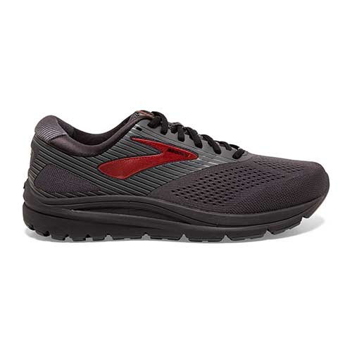 Men's Brooks Addiction 14, Black/Blackened Pearl/Samba, 9.5 2E Wide