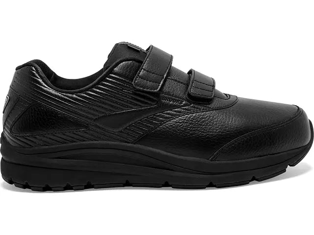 Men's Brooks Addiction Walker V-Strap 2, Black/Black, 10 4E Extra Wide