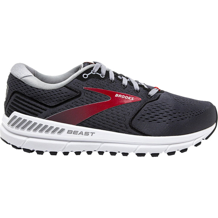Men's Brooks Beast '20, Blackened Pearl/Black/Red, 11.5 2E Wide