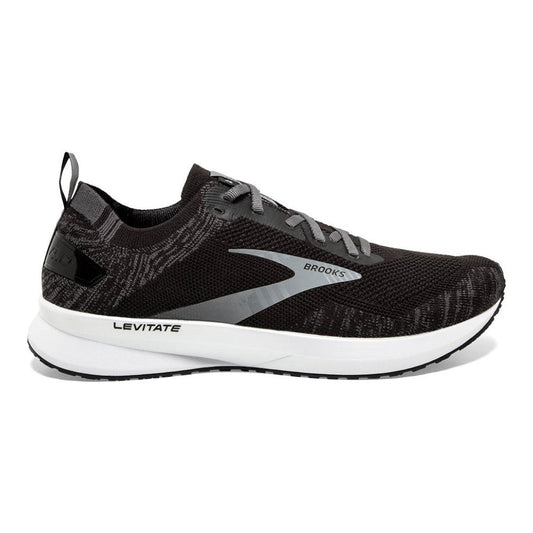 Men's Brooks Levitate 4, Black/Blackened Pearl/White, 11.5 D Medium