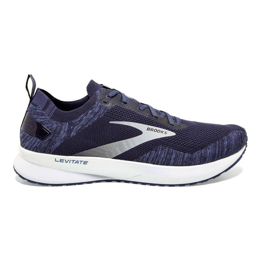 Men's Brooks Levitate 4, Navy/Grey/White, 11 D Medium