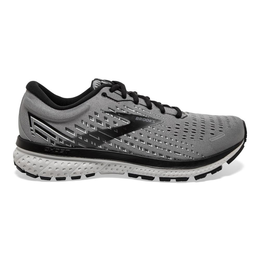 Men's Brooks Ghost 13, Primer Grey/Pearl/Black, 9 2E Wide