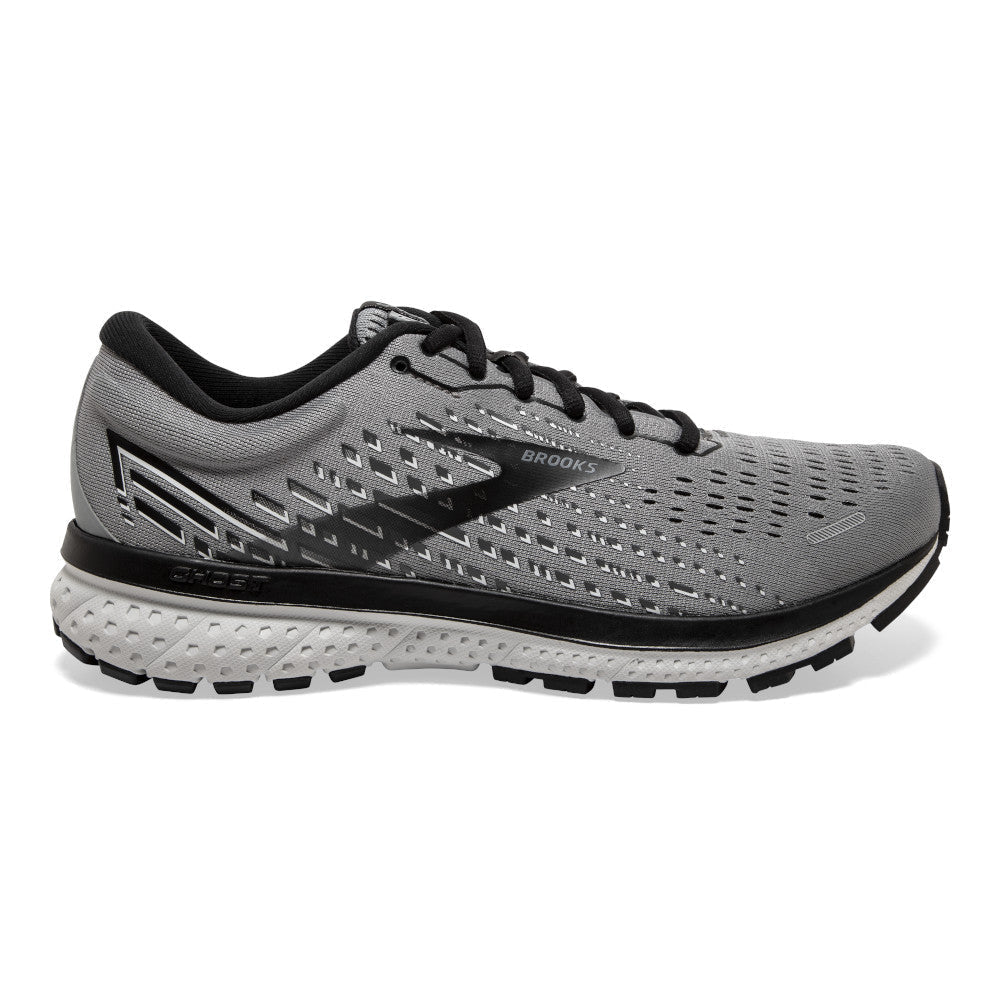 Men's Brooks Ghost 13, Primer Grey/Pearl/Black, 9.5 D Medium