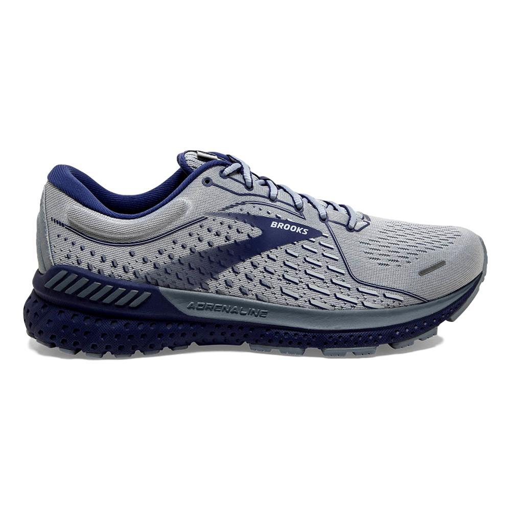 Men's Brooks Adrenaline GTS 21, Grey/Tradewinds/Deep Cobalt, 11.5 2E Wide