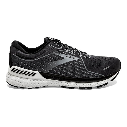 Men's Brooks Adrenaline GTS 21, Blackened Pearl/Black/Grey, 13 D Medium