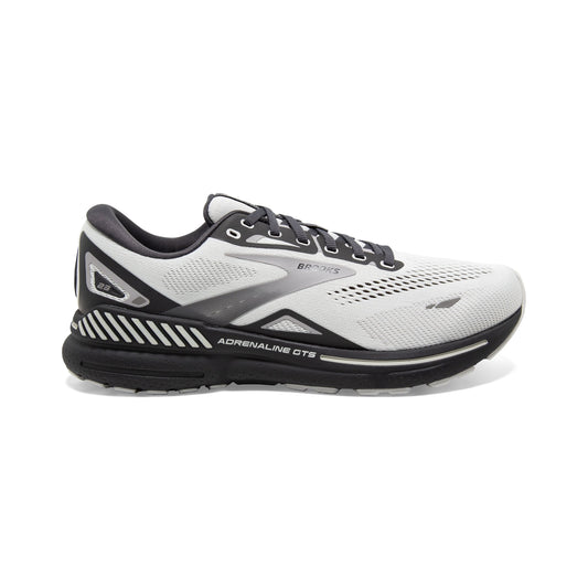 Men's Brooks Adrenaline GTS 23, Oyster/Ebony/Alloy, 11.5 D Medium