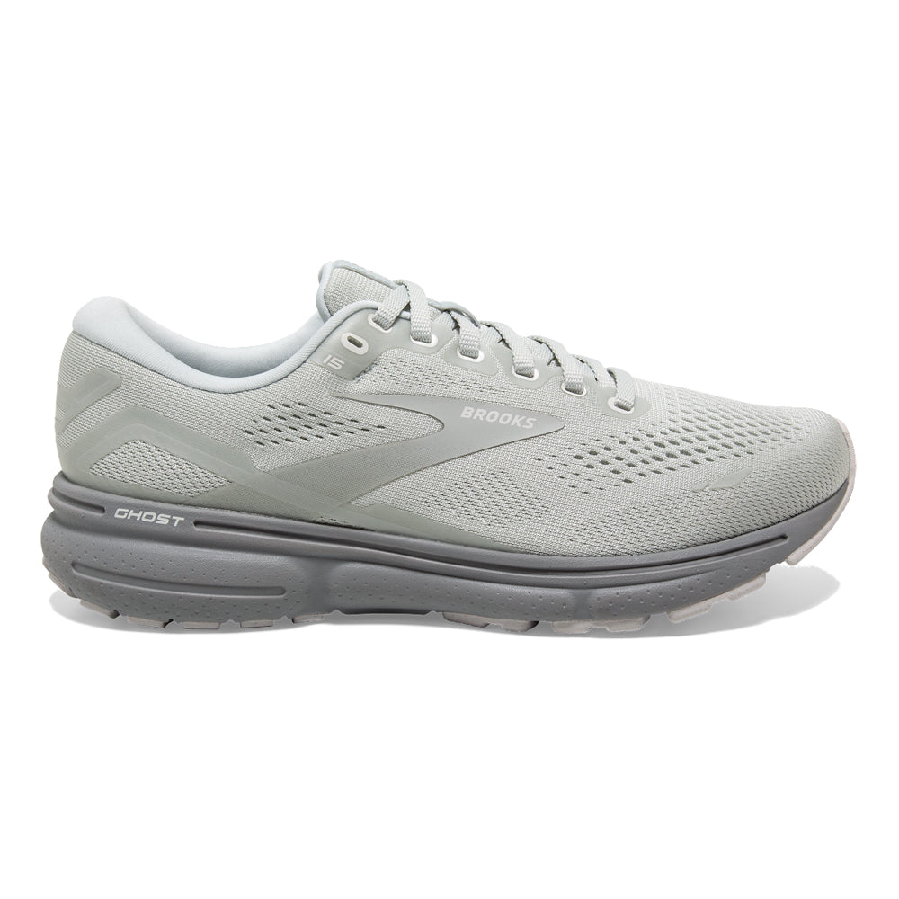 Men's Brooks Ghost 15, Illusion/White, 15 D Medium