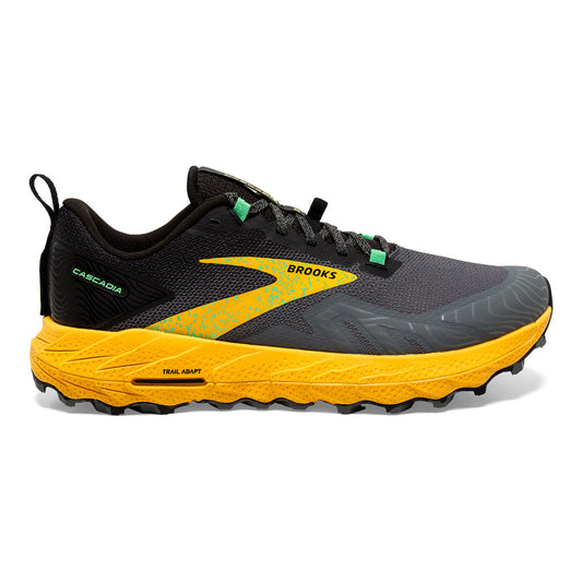 Men's Brooks Cascadia 17, Lemon Chrome/Sedona Sage, 15 D Medium