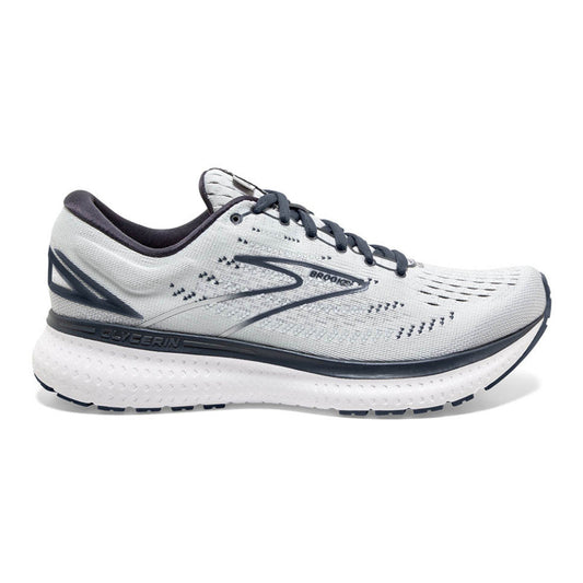 Women's Brooks Glycerin 19, Grey/Ombre/White, 10 D Wide