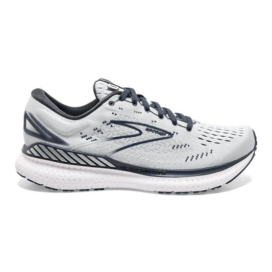 Women's Brooks Glycerin GTS 19, Grey/Black/Atlantis, 8 B Medium