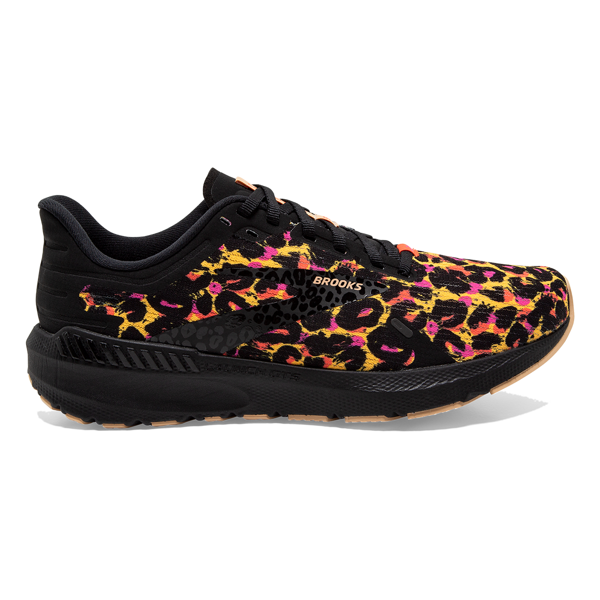 Women's Brooks Launch 9, Citrus/Coral/Black, 7 B Medium