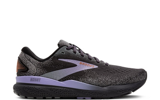 Women's Brooks Ghost 16, Ebony/Lavender/Copper, 9 B Medium