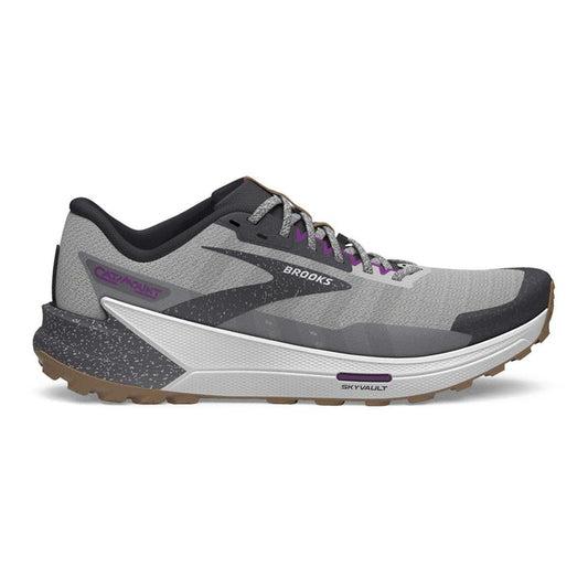 Women's Brooks Catamount 2, Alloy/Oyster/Violet, 8.5 B Medium